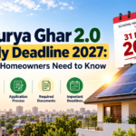 PM SURYA GHAR YOJNA DEADLINE
